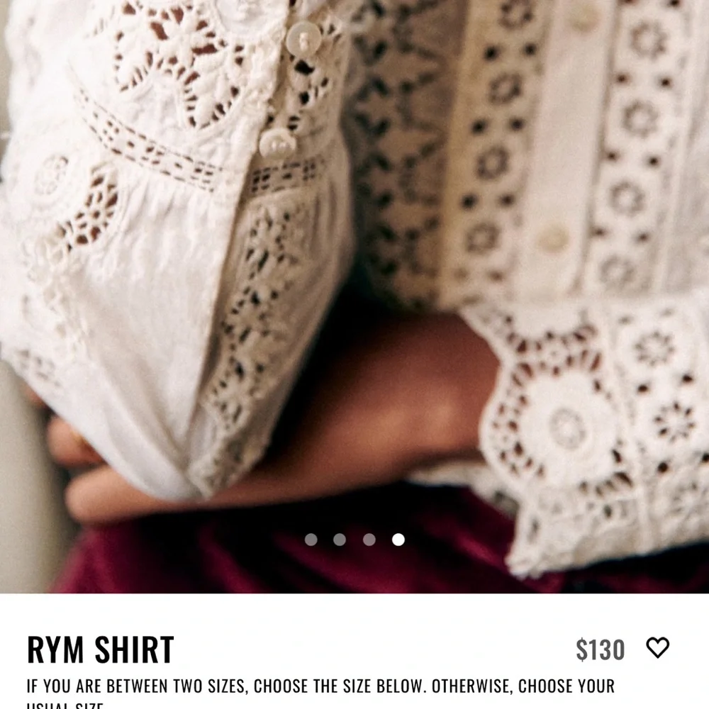Sezane Rym Blouse in Ecru - Picture 5 of 11